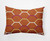 14" x 20" Orange and Yellow Honeycomb Hex Rectangular Outdoor Throw Pillow