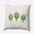 26" x 26" Ivory and White Artichoke Throw Pillow