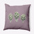 16" x 16" Purple and Green Artichoke Throw Pillow