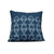 18" x 18" Cobalt Blue and White Watermark Square Outdoor Throw Pillow