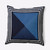16" x 16" Blue and White Nautical Angles Square Outdoor Throw Pillow