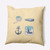 18" x 18" Yellow and Blue Sea Tools Square Outdoor Throw Pillow