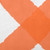 14" x 20" Orange and White X Mark Rectangular Outdoor Throw Pillow
