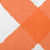 20" x 20" Orange and White X Mark Square Outdoor Throw Pillow