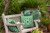 20" x 20" Green and White Greek New Key Outdoor Throw Pillow