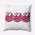 20" x 20" Red and White Cuban Dancers Square Outdoor Throw Pillow