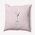 18" x 18" Pink and White Square Martini  Decorative Outdoor Throw Pillow