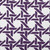 16" x 16" Purple and White Rattan Geometric Outdoor Throw Pillow