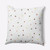 20" x 20" White and Orange Dots Outdoor Throw Pillow