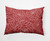 14" x 20" Red and White Olena Rectangular Outdoor Throw Pillow