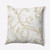 18" x 18" Brown and White Eleanor Flower Outdoor Throw Pillow