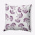20" x 20" White and Purple Opal Flower Outdoor Throw Pillow