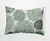 14" x 20" Green and White Olivia Rectangular Outdoor Throw Pillow