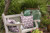 20" x 20" Purple and White Ina Flower Outdoor Throw Pillow