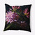 20" x 20" Black and Pink Square Floral Dream Outdoor Throw Pillow