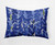 Flower Bell Outdoor Throw Pillow - 20" - Blue