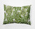 14" x 20" Green and White Palm Leaves Outdoor Throw Pillow