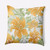 20" x 20" Yellow and Green Square Tree Mallow Outdoor Throw Pillow