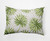14" x 20" Green and White Spike and Stamp Outdoor Throw Pillow