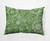 14" x 20" Green and White Zentangle Rectangular Outdoor Throw Pillow