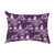 14" x 20" Purple and White Chinapezka Outdoor Throw Pillow