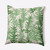 16" x 16" Green and White Spikey Outdoor Throw Pillow