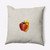 18" x 18" White and Red Pepper Outdoor Throw Pillow