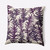 16" x 16" Purple and White Spikey Outdoor Throw Pillow