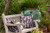 16" x 16" Purple and White Spikey Outdoor Throw Pillow