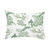 14" x 20" White and Green Oriental Floral Rectangular Outdoor Throw Pillow