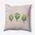 16" x 16" Pink and Green Artichoke Outdoor Throw Pillow