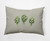 14" x 20" Gray and Green Artichoke Rectangular Outdoor Throw Pillow