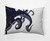 14" x 20" Blue and White Gus Rectangular Outdoor Throw Pillow