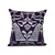 16" x 16" Purple and White Crown Outdoor Throw Pillow