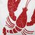 Giant Lobster Outdoor Throw Pillow - 20" - White and Red
