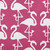 20" x 20" Pink and White Flamingo Outdoor Throw Pillow