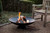 30.5" Black Solid Extra Large Outdoor Patio Garden Low Fire Bowl