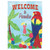Blue and Red Welcome to Paradise Outdoor Garden Flag 18" x 13"