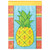 Double Applique Pineapple and Fleur De Lis Printed Outdoor Flag 42" x 29"