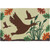 1.6' x 2.5' Take Flight Brown and Beige Rectangular Area Throw Rug