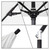 11ft Outdoor Sun Master Series Patio Umbrella With Crank Lift and Collar Tilt System, Apple Green