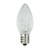 Club Pack of 25 LED C7 Pure White Replacement Christmas Light Bulbs