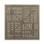 31.5" Gray Contemporary Square Outdoor Dining Table