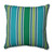 Striped Outdoor Patio Corded Floor Pillow - 25" - Blue and Green