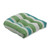 Vertical Striped Wicker Seat Cushion - 19" - White and Green