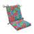 Floral Outdoor Patio Chair Cushion - 36.5" - Red and Blue
