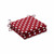 Polka Dot Square Outdoor Patio Seat Cushions - 20" - Red and White - Set of 2