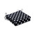 Polka Dots Outdoor Patio Seat Cushions - 20" - Black and White