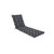 Contemporary Outdoor Chaise Lounge Cushion - 80" - Kirkland Black and White