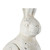 Weathered Vintage Style Rabbit Outdoor Garden Statue - 24" - Cream White